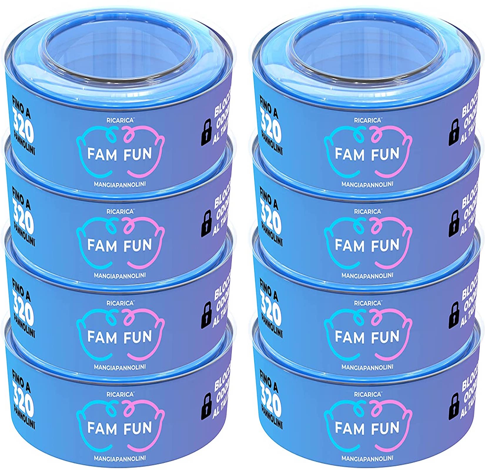 Ricariche Profumate Per Maialino Foppapedretti - 5 Pezzi Per 1600 Pannolini (6 Mesi) - Foto 11